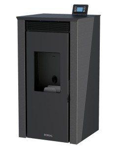 TERMOESTUFA DE PELLET DE 16 KW COLOR GRIS BOREAL 2
