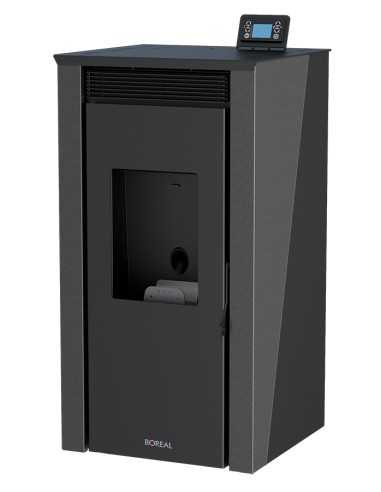 TERMOESTUFA DE PELLET DE 16 KW COLOR GRIS BOREAL