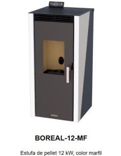 ESTUFA PELLET 12kW MARFIL - NUEVA VERSIÓN BOREAL 2