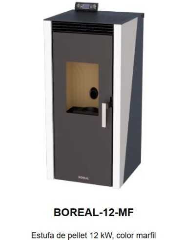 ESTUFA PELLET 12kW MARFIL - NUEVA VERSIÓN BOREAL