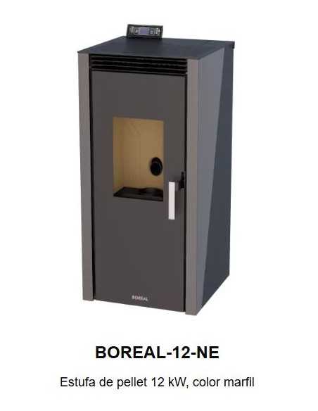 ESTUFA PELLET 12kW GRIS BOREAL