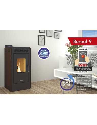 ESTUFA PELLET 9kW (SIN CÁMARAS) BOREAL