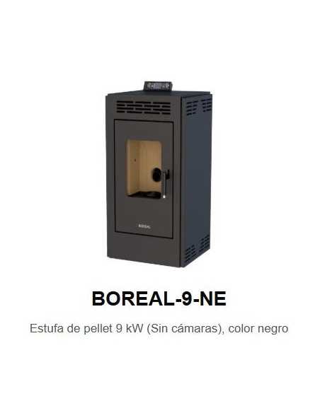 ESTUFA PELLET 9kW (SIN CÁMARAS) BOREAL