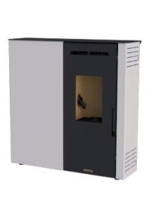 ESTUFA PELLET EXTRAPLANA 9kW MARFIL BOREAL 2