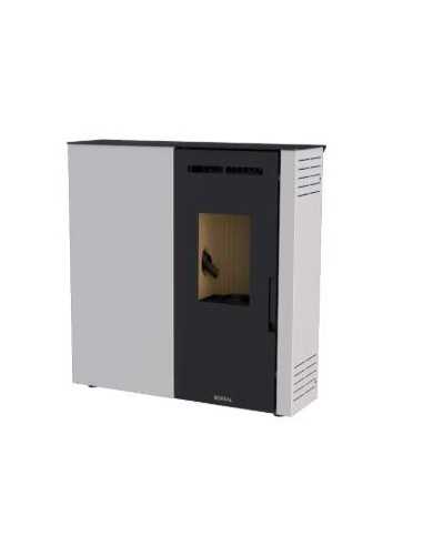 ESTUFA PELLET EXTRAPLANA 9kW MARFIL BOREAL