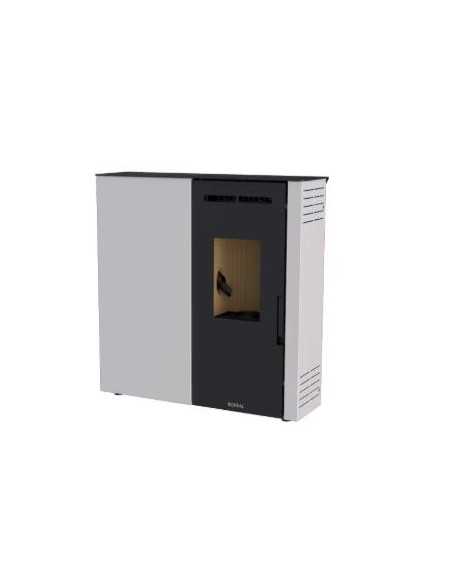 ESTUFA PELLET EXTRAPLANA 9kW MARFIL BOREAL