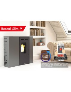 ESTUFA PELLET EXTRAPLANA 9kW GRIS BOREAL