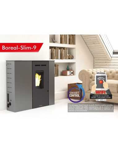 ESTUFA PELLET EXTRAPLANA 9kW GRIS BOREAL