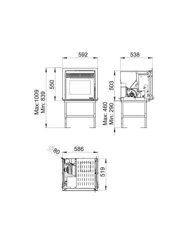INSERTABLE DE PELLET DE 7 KW BOREAL