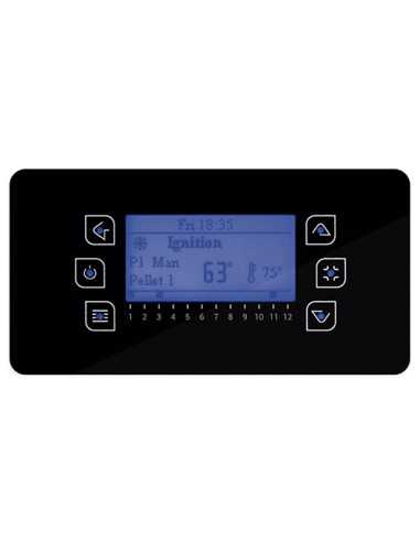 CALDERA DE PELLET COMPACTA DE 14 KW COLOR GRIS BOREAL