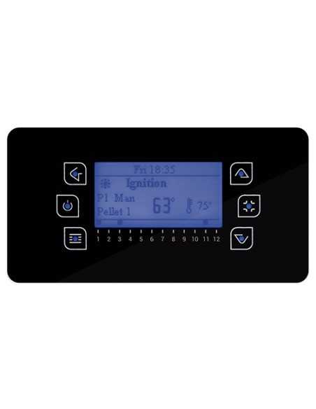 CALDERA DE PELLET COMPACTA DE 14 KW COLOR GRIS BOREAL