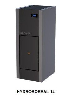 CALDERA DE PELLET COMPACTA DE 14 KW COLOR GRIS BOREAL 2