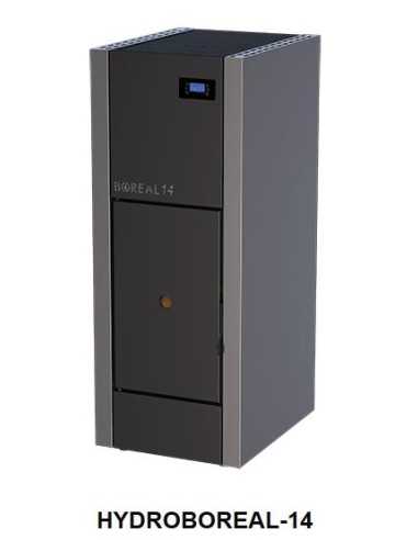 CALDERA DE PELLET COMPACTA DE 14 KW COLOR GRIS BOREAL