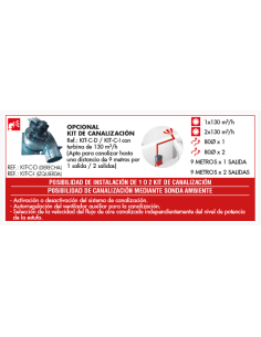 KIT DE CANALIZACIÓN IZQUIERDO (COMPATIBLE CON BOREAL SLIM 12) BOREAL