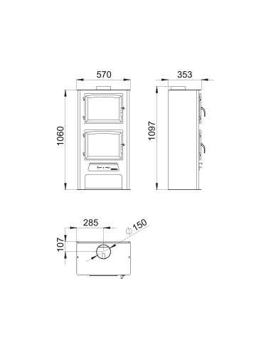 ESTUFA CON HORNO BOREAL
