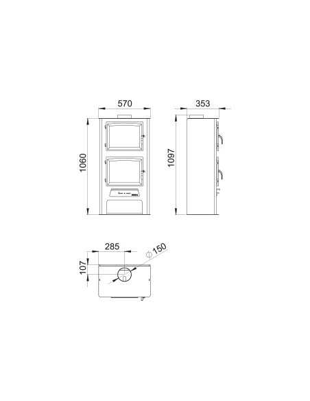 ESTUFA CON HORNO BOREAL