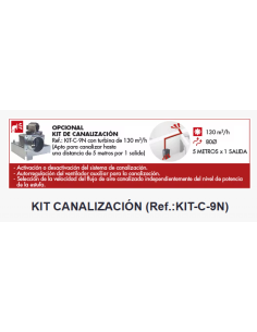KIT CANALIZACIÓN (COMPATIBLE CON BOREAL-9 Y BOREAL-9-V) BOREAL