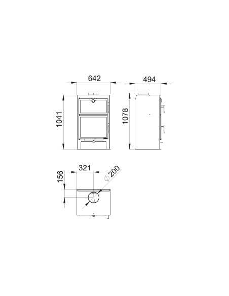 ESTUFA CON HORNO BOREAL