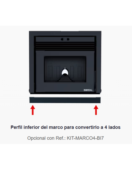 PERFIL INFERIOR DEL MARCO PARA CONVERTIRLO A 4 LADOS BOREAL