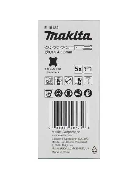 JUEGO BROCAS METAL SDS-PLUS MAKITA