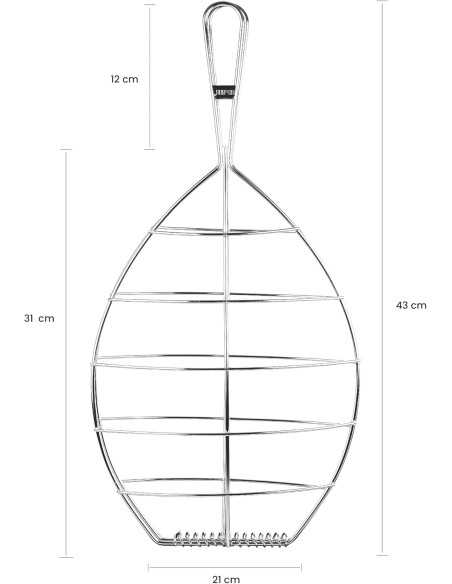 PARRILLA RODABALLO INOX L IBILI