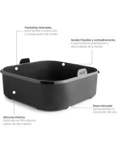 RECIPIENTE FREIDORA AIRE SILICONA 20X20 IBILI 2