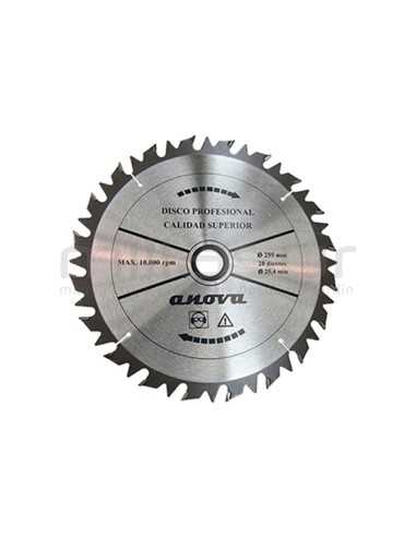 DISCO WIDIA SEMI-PROF.255x3x25,4 (ANTIRREBOTE RECTO) ANOVA