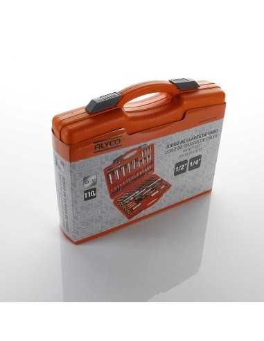 Juego de Vasos 1/2"+1/4" 110PZ Alyco Orange