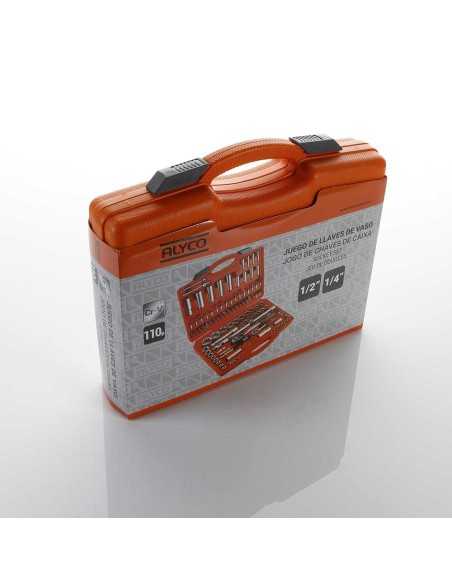 Juego de Vasos 1/2"+1/4" 110PZ Alyco Orange