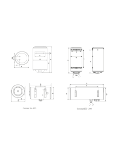 Termo de Agua Eléctrico THERMOR Concept 30 Litros 2