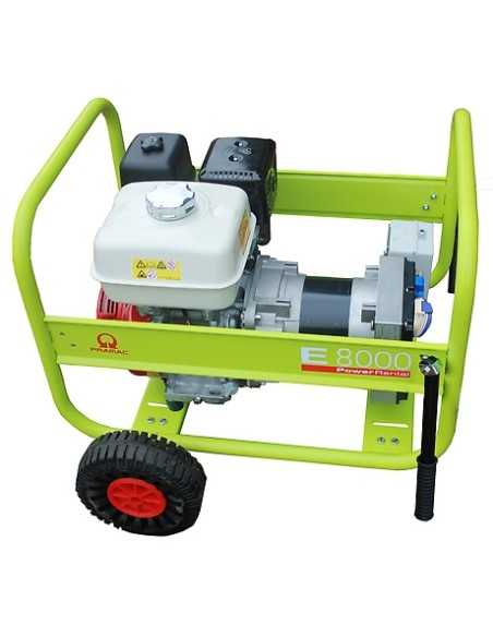 Generador Gasolina E8000 RENTAL + DPP Manual + DPP (ruedas incluidas) PRAMAC