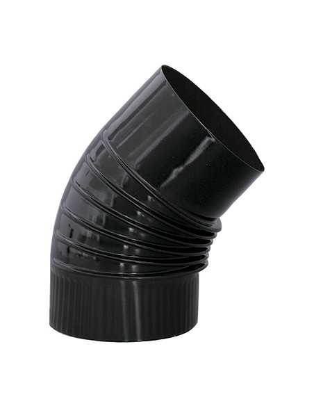 Codo Línea Negra Vitrificada 100/45º 020013