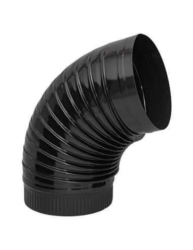 Codo Línea Negra Vitrificada 200/72º 024011