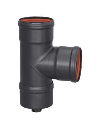 Tubo PRACTIC T Larga Línea Pellet 80/90º MHH CT 096015