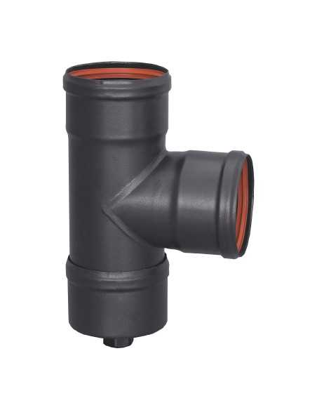 Tubo PRACTIC T Larga Línea Pellet 80/90º MHH CT 096015