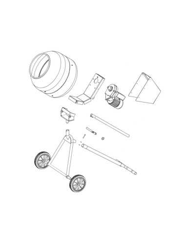 Hormigonera Eléctrica ALTRAD CAMAC SILENCIOSA TRIPODE MIX125, 125 LI