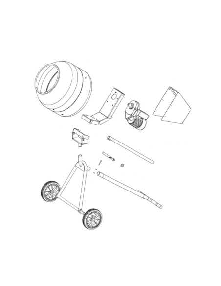 Hormigonera Eléctrica ALTRAD CAMAC SILENCIOSA TRIPODE MIX125, 125 LI