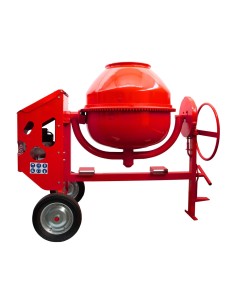 Hormigonera Eléctrica ALTRAD ELEC. 360L, 3HP, ROJO, RUEDA NEUM. - Comp
