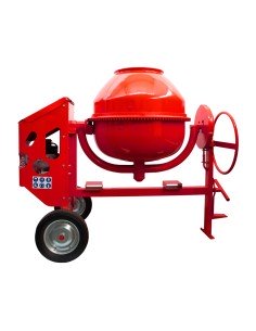 Hormigonera Eléctrica ALTRAD ELEC. 360L, 3HP, ROJO, RUEDA NEUM. - Comp