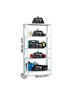 Estantería SIMONRACK Advantage Kit 5/400 blanco 2