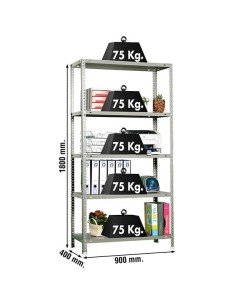 Estantería SIMONRACK Advantage Kit 5/400 gris