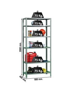 Estantería SIMONRACK Advantage 6/400 Gris 2000x900x400