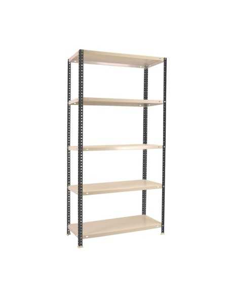 Estantería SIMONRACK Confort 5/300 ANTRACITA/Blanco 1800x900x300