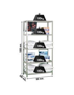 Estantería SIMONRACK Confort 5/300 Gris 1800x900x300
