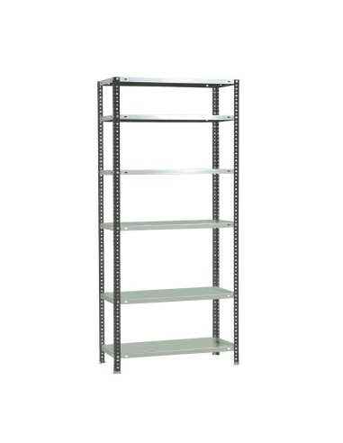 Estantería SIMONCLASSICS Comfort Mini 6/300 ANTRACITA/Blanco 2000x800x300 | Estantería metálica SimonRack para cargas de 300 kg