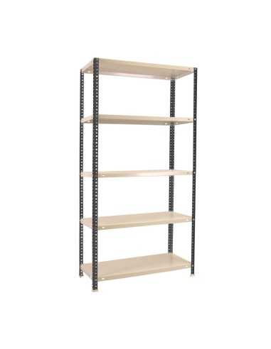 Estantería SIMONRACK Confort Plus 5/300 ANTRACITA/Blanco 2000x1000x300