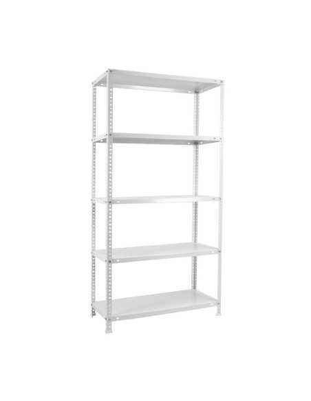 Estantería SIMONCLASSICS Comfort Plus 5/400 Blanco 2000x1000x400 | Estantería metálica SimonRack para cargas de 300 kg