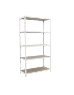 Estantería SIMONCLICK maderClick MEGAPlus 5/300 blanco/madera 2000x1200x300 2