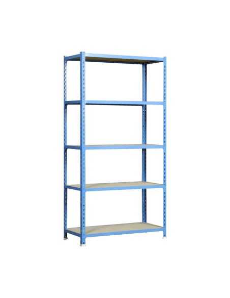 Estantería SIMONCLICK maderClick MEGAPlus 5/500 azul/madera 2000x1200x500