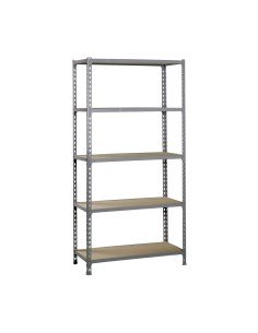 Estantería SIMONCLICK maderClick MEGAPlus 5/500 gris/madera 2000x1200x500